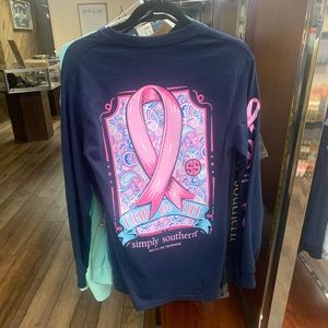 Simply Southern Long Sleeve Tee - LS-Fight-Navy-Small